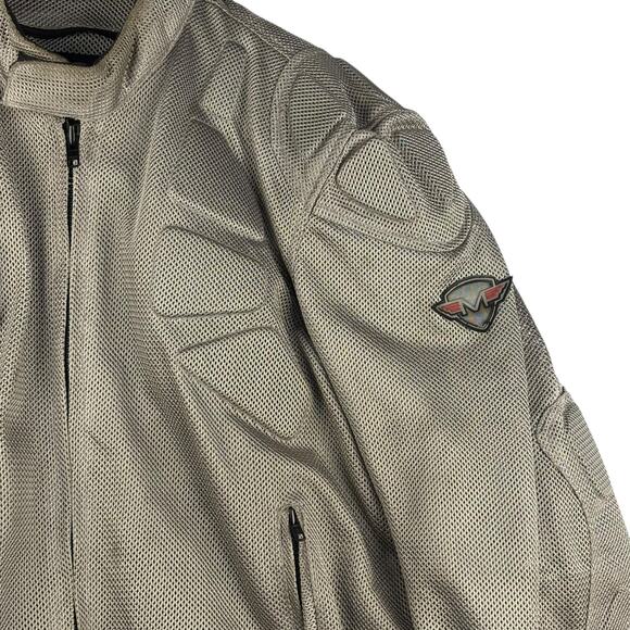 Motophoria Padded Motorcycle Jacket Gray Mens Sz 44 Biker Riding Safety Heavy - Picture 4 of 16